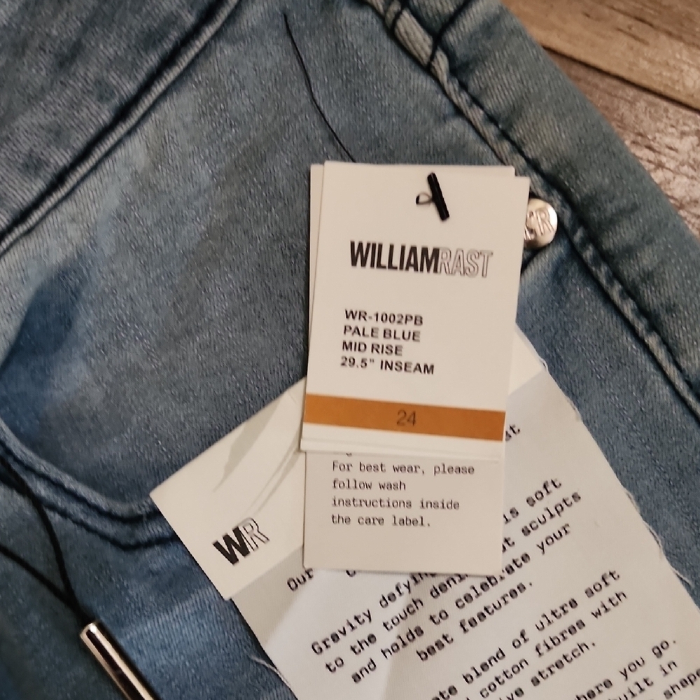 William Rast Perfect Skinny Jeans Size 24 Dark Wash Stretch Denim - Picture 3 of 11